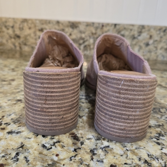 Madewell The Carey Mule In Faded Mauve Suede Size 8 Clogs - Picture 6 of 8